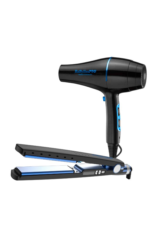 Combo Plancha 4091 + Secadora Limited Edition Nano Black